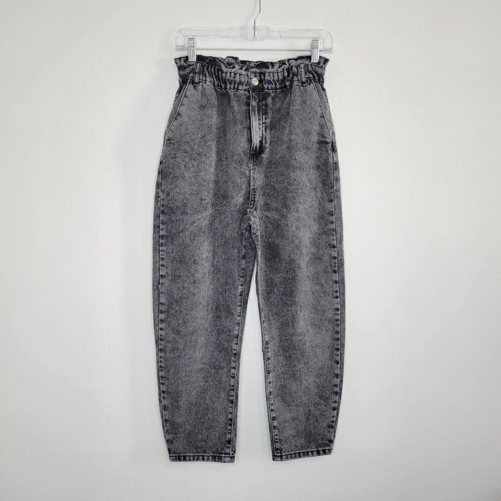 Zara X Disney Toy Story Paper Bag Jeans Pants Black Size US 4